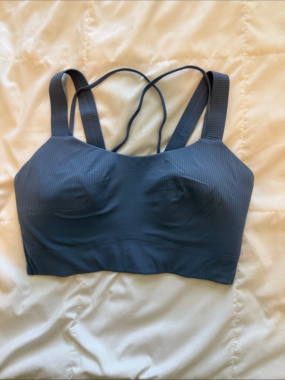 lululemon athletica Ribbed Strappy Sports Bralette - Black